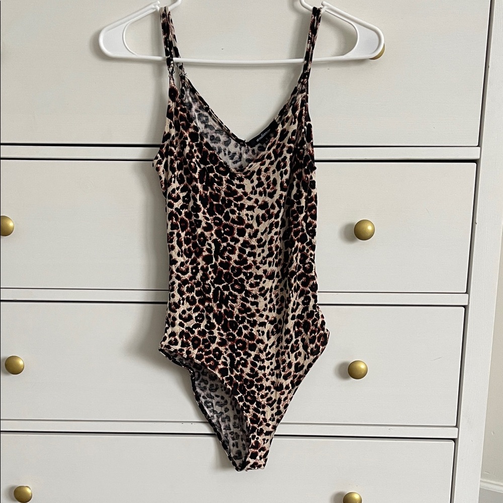 Leopard Print Woman’s Bodysuit
